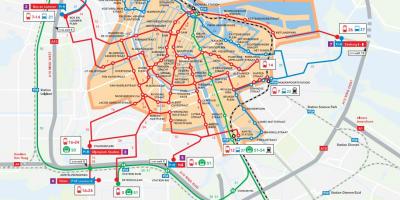 أمستردام p r خريطة