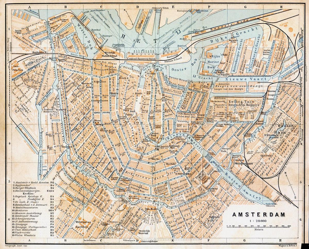 أمستردام المدينة القديمة خريطة