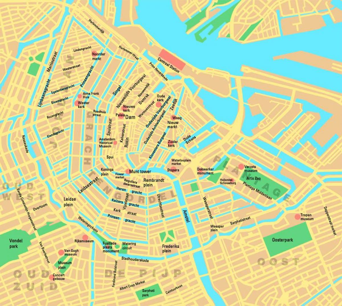 مجالات أمستردام خريطة