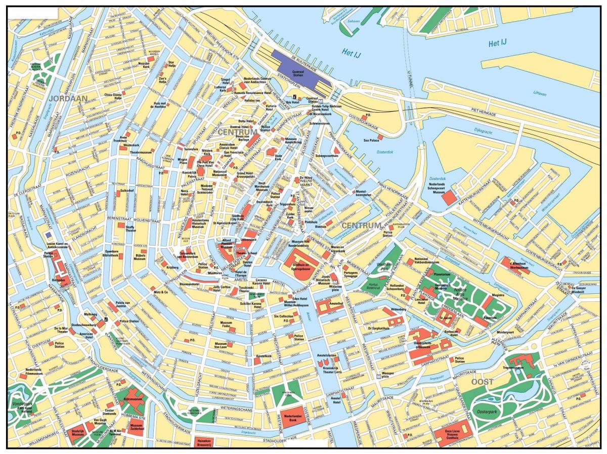 أمستردام حاليا خريطة المدينة