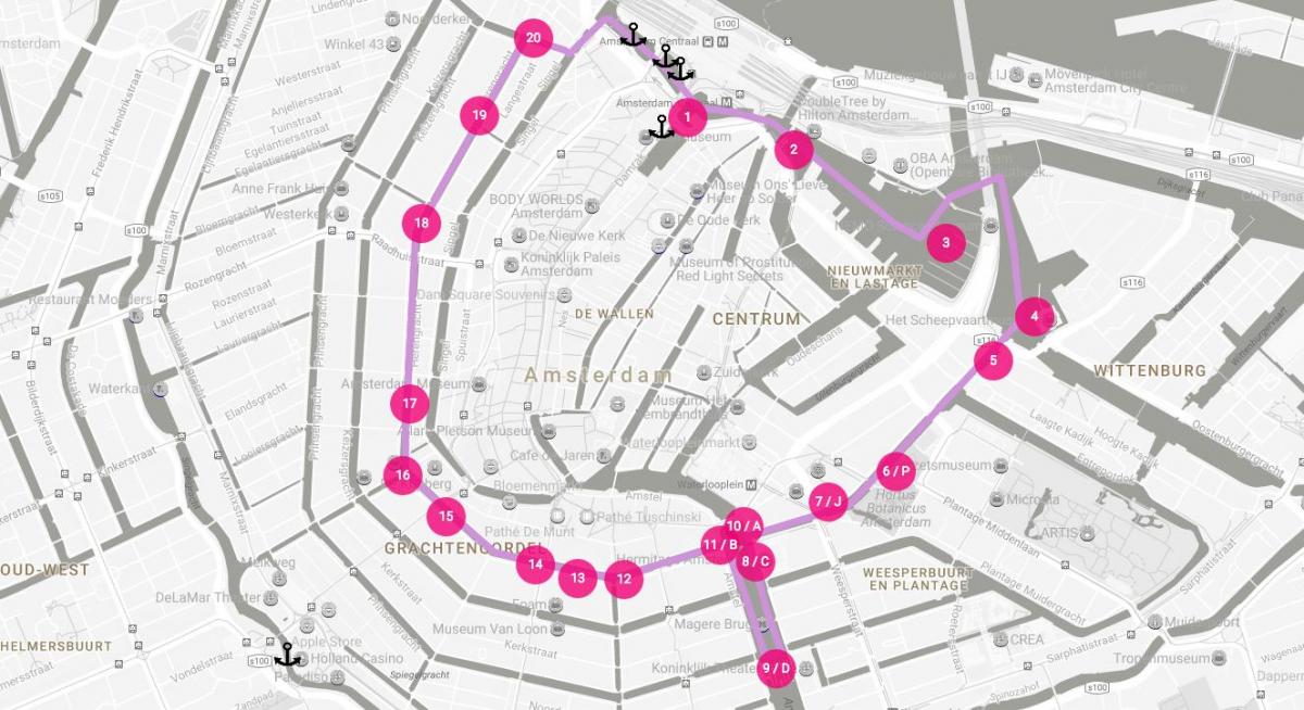 خريطة مهرجان أضواء أمستردام