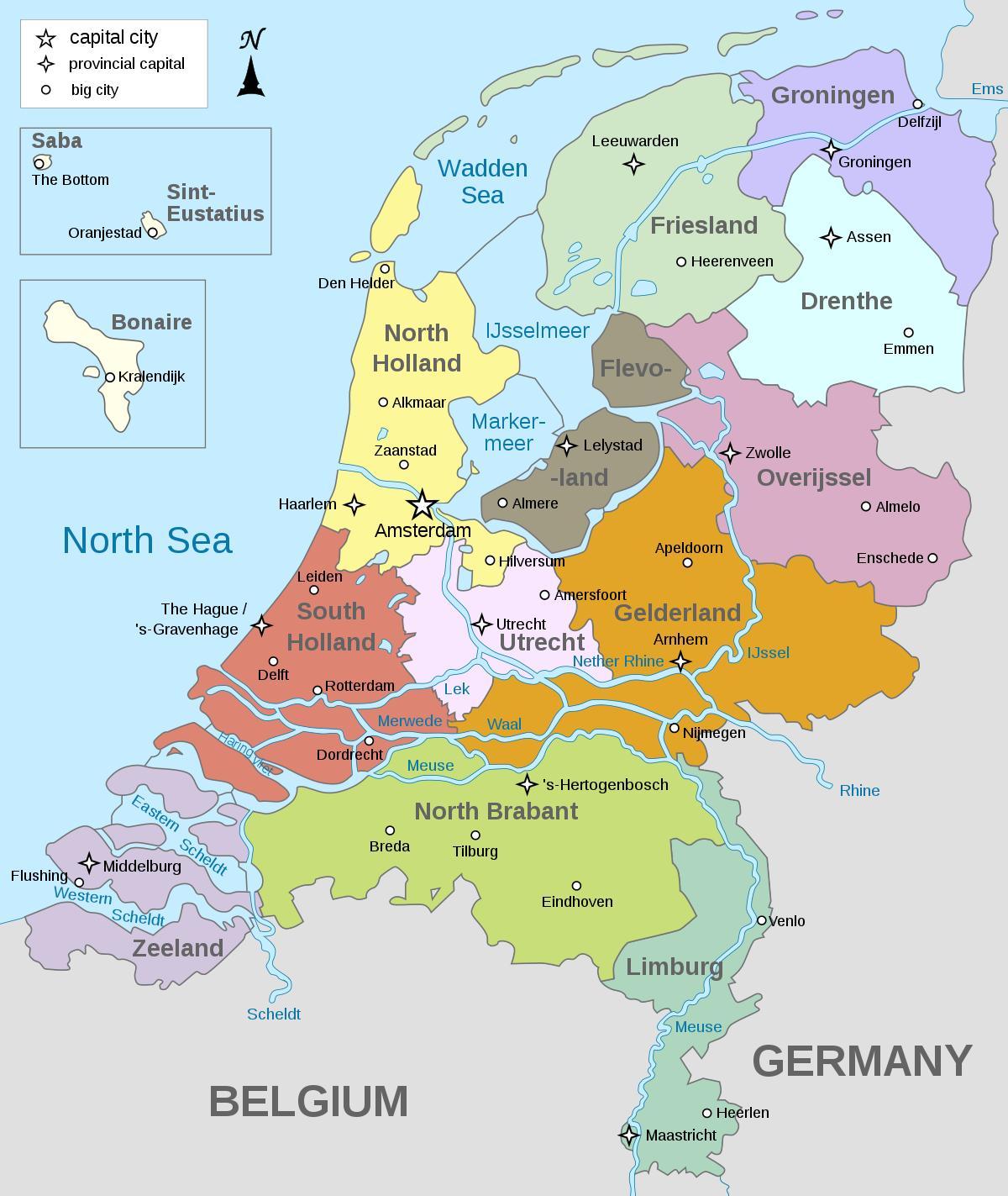 خريطة مدينة أمستردام