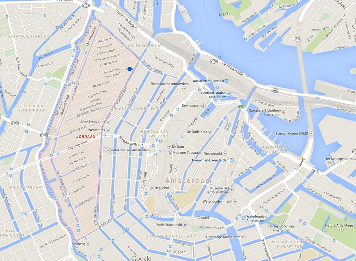 خريطة مدينة أمستردام أمستردام