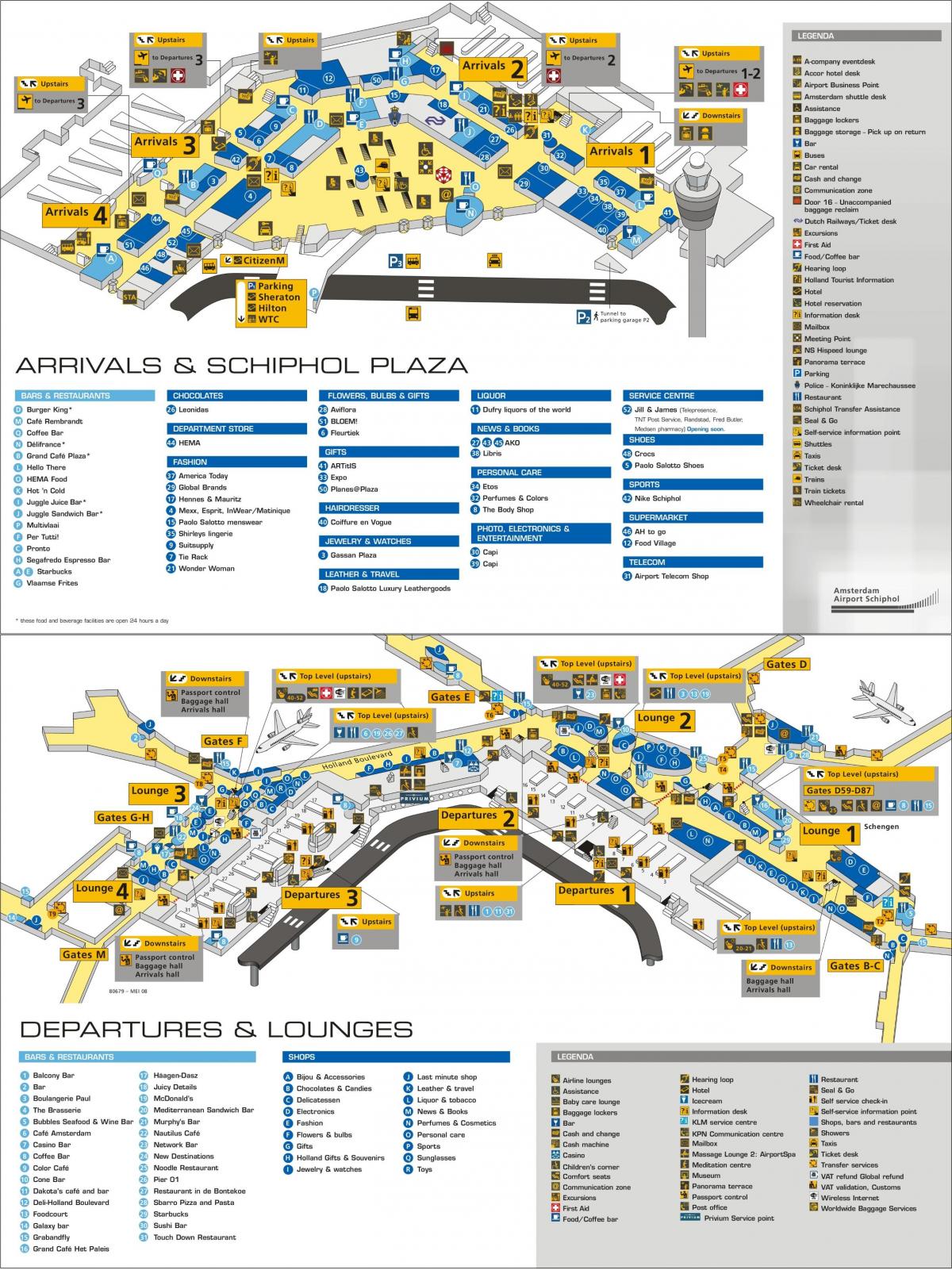 ams مطار سخيبول خريطة
