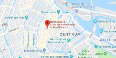 خريطة أمستردام dam square