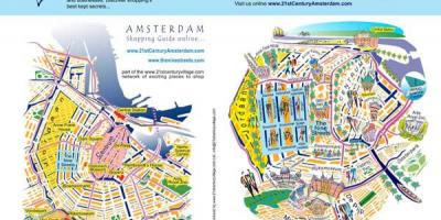 أمستردام شارع التسوق خريطة