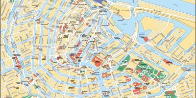 أمستردام وسط بلدة الخريطة