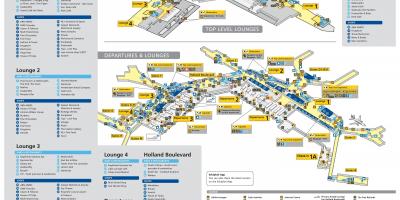 مطار سخيبول خريطة المغادرين